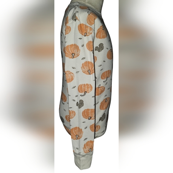 Little Planet by Carter's Boy Girl Organic Cotton PJs 2pc Harvest Pumpkins Sz 3T - Picture 5 of 16
